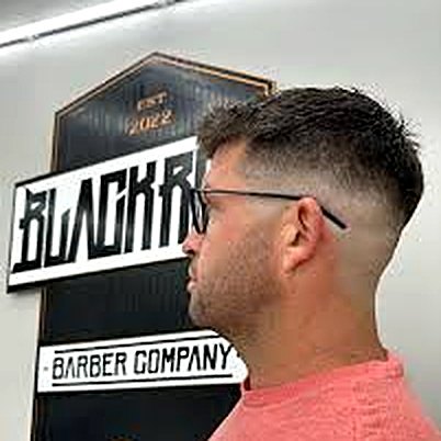 Mid fade, side view