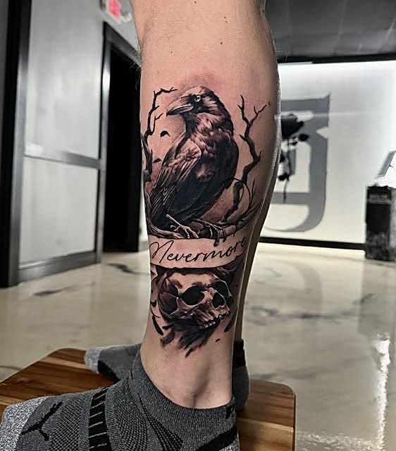 Raven and Nevermore on the calf