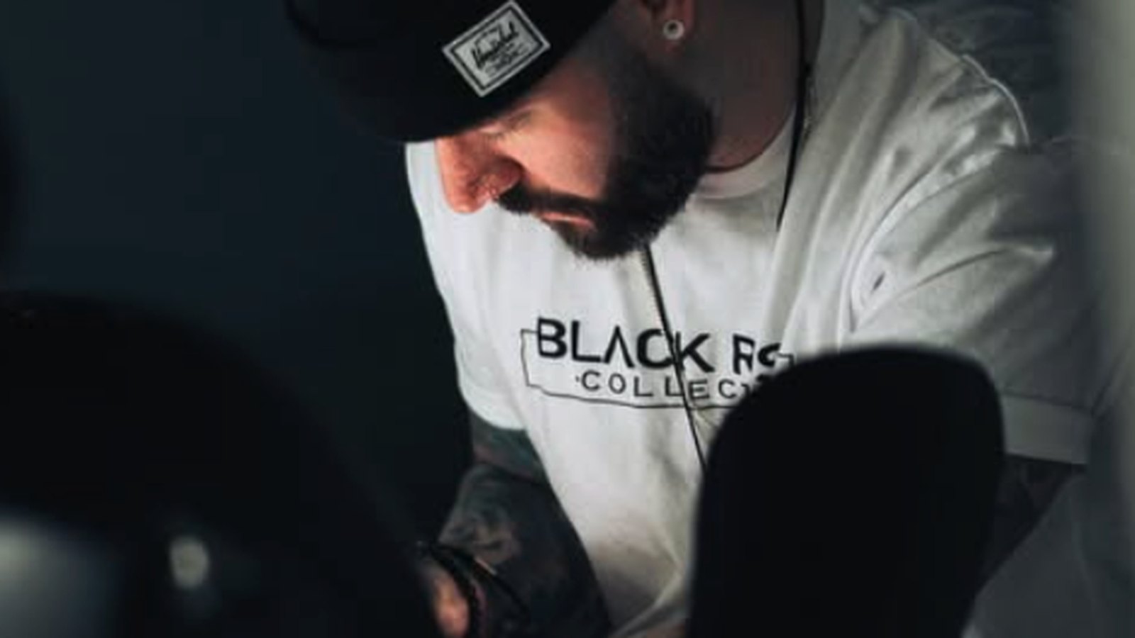 Matt at work in the studio
